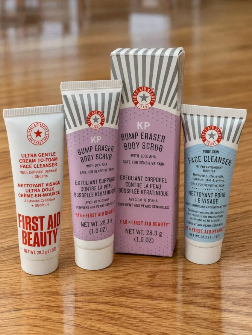 First Aid Beauty Face & Body Cleansers Travel Sizes 1 oz Each